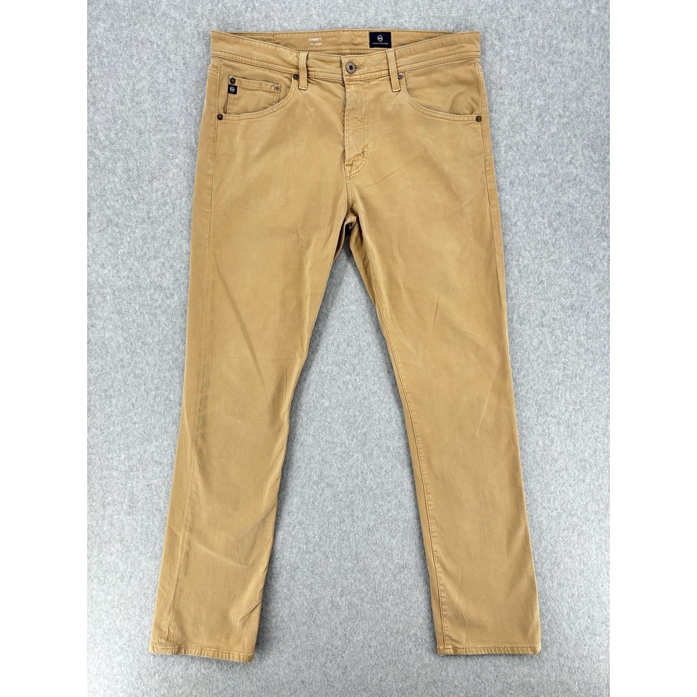 AG Adriano Goldschmied Everett Slim Straight Khaki Pants Men's 34x31